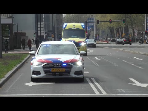 [VTB!] naar het EMC in Rotterdam vanuit Rotterdam 2X Politie motor, Audi A6