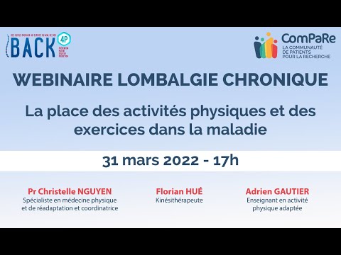 Webinaire ComPaRe - Lombalgie chronique.