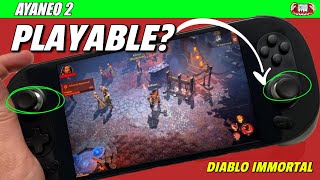 Ayaneo 2 -  Diablo Immortal Gameplay - Is it Playable?