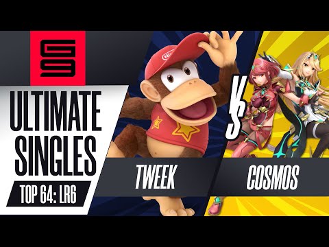 Tweek (Diddy Kong) vs Cosmos (Pyra/Mythra) - Ultimate Singles Top 64: Losers Round 6 - Genesis 9