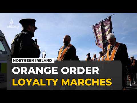 Stand-off over contested Orange Order loyalty march in Northern Ireland