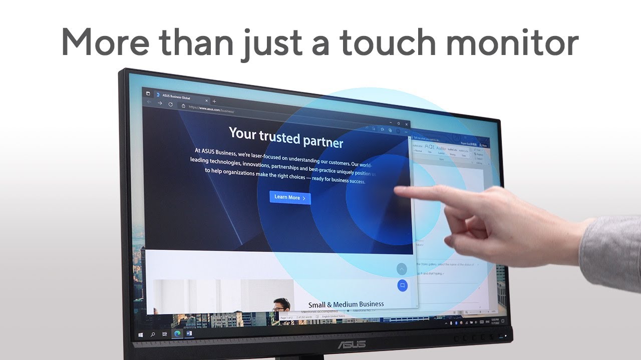 More than just a touch monitor- BE24ECSBT business monitor