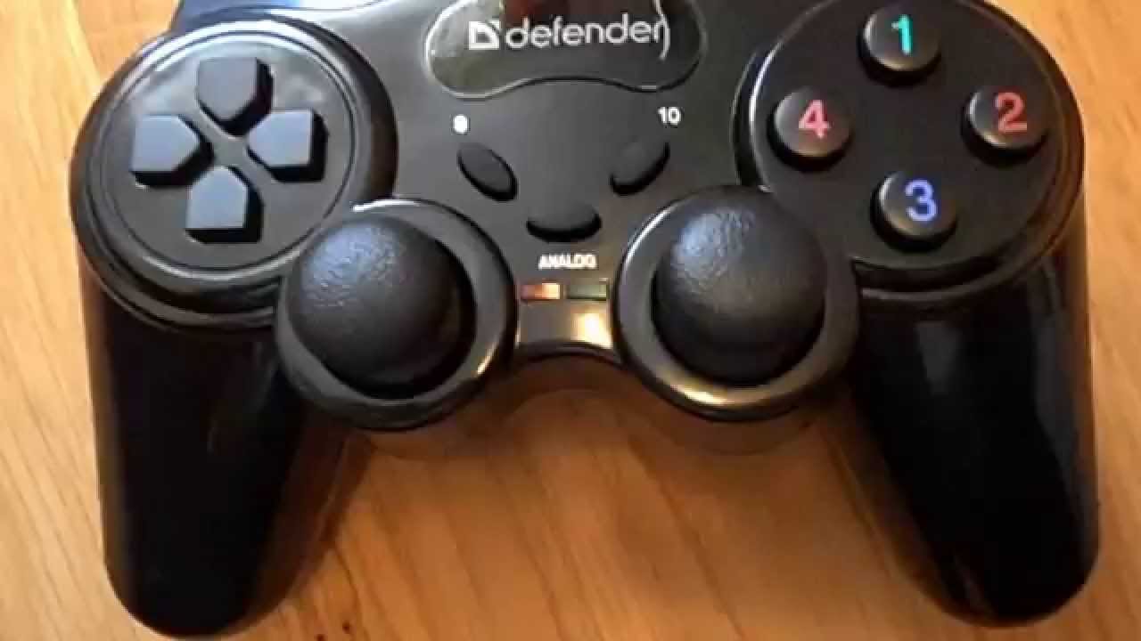 Беспроводной геймпад Defender Game Master Wireless USB, радио, 12 кнопок, 2 стика