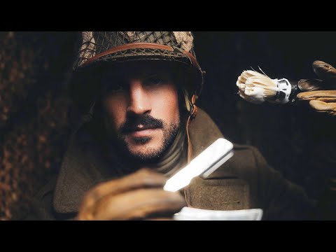 ASMR Friendly Shave from WW2 Soldier