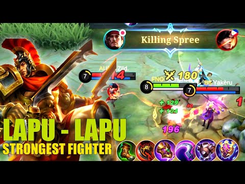 Strongest Fighter !! Lapu-lapu Top 1 Global [Gameplay and best build] ~ Mobile Legends