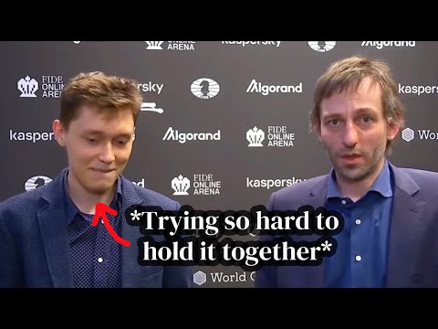 Grischuk: "I might need a psychiatric test." (Andrey trying not to laugh)