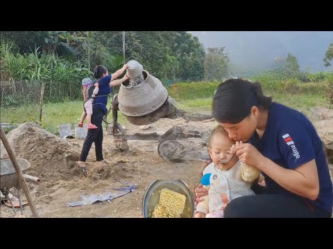 Harvesting Oranges and Corn to Sell at Market - fish shooting for cooking