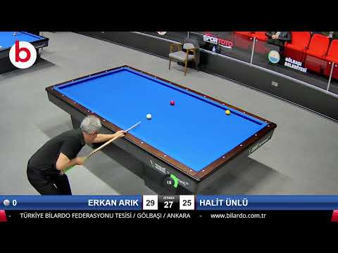 ERKAN ARIK & HALİT ÜNLÜ Bilardo Maçı - 2022 ERKEKLER 1.ETAP-7.TUR