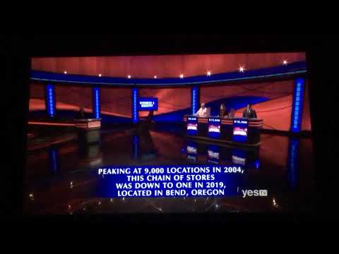 Final Jeopardy, BIG WAGER (I knew it would happen) for 1 player - Kevin Jones Day 2 (11/19/19)
