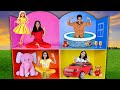 Living In 4 Colour TINY House For 24 Hrs Pink Brown Yellow Red House