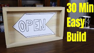 How To Make A Wooden Sign For Beginners ( Doubles As Wooden Serving Tray )