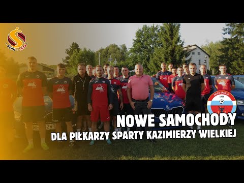 Nowe samochody dla piłkarzy Sparty Kazimierzy Wielkiej