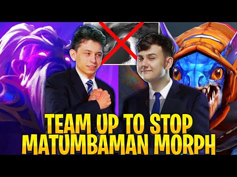 👉 NISHA (Void Spirit) and ILTW (Slark) Team Up To Stop MATUMBAMAN (Morphling) To Carry His Team