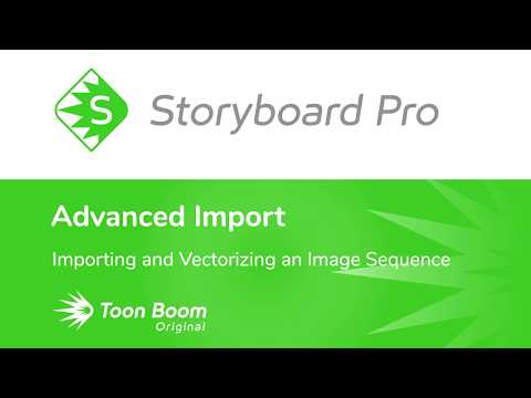 Importing and Vectorizing an Image Sequence in Storyboard Pro