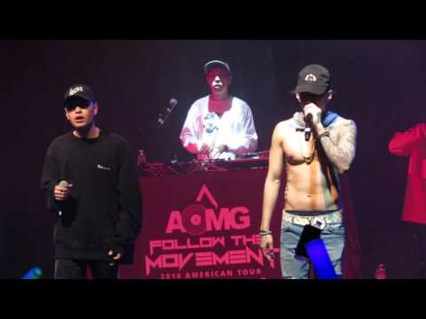 AOMG 2016 TOUR NYC: AOMG - Success Crazed and Jay stopping a fight