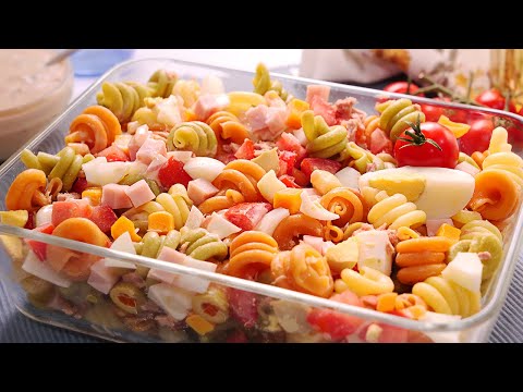 Ensalada de Pasta Fría | Receta Rápida, Fácil y muy Deliciosa