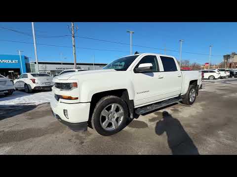2018 Chevrolet Silverado 1500 Crew Cab Short Box 4-Wheel Drive LT w/2LT in White for sale at Ontario Motor Sales in Oshawa, ON