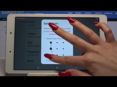 How to Set Up Screen Lock on SAMSUNG Galaxy Tab A 8.0 - Change Screen Lock