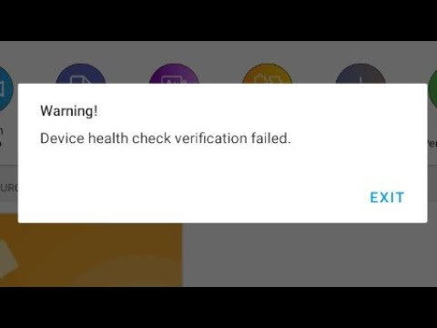 how to fix warning device health check verification failed android problem 2022