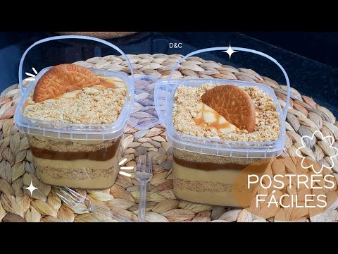 Postre fácil con dulce de leche