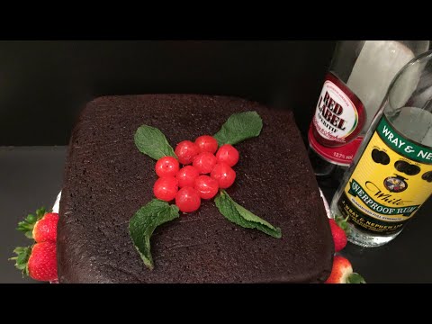 How To Make Jamaican Fruit Cake | Rum Cake