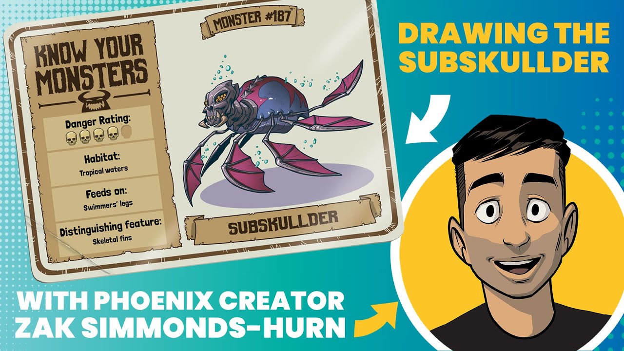 How To Draw A Skull Fish Monster – The SubSkullder