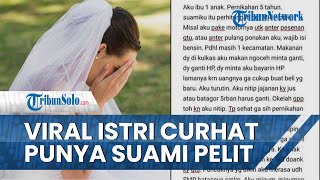 Viral di Medsos Curhatan Istri Kesal Punya Suami Pelit, Jajan Batagor Seharga Rp5 Ribu Minta Diganti