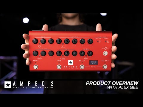 Blackstar AMPED 2 Dept. 10 100-Watt Guitar Amp Pedal - Red image 12