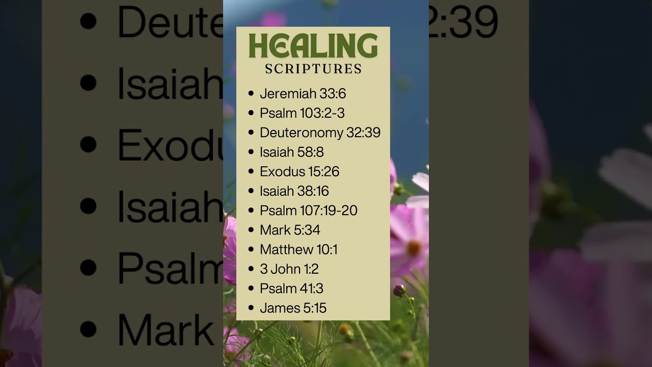 ✝️ Healing Scriptures Bible Verses 🙏 #prayer #jesus #healingscriptureswithsoakingmusic