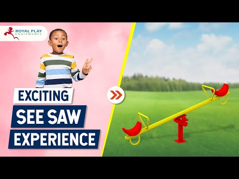 SS01 TWO SEATER SEE SAW | Outdoor playground Seesaw for kids | 8080260260 by royalplay.in