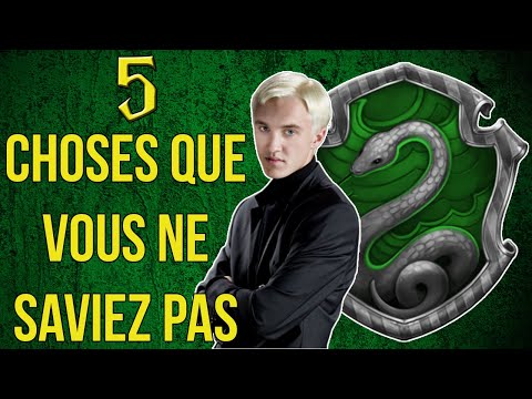 5 choses que vous ne saviez pas sur SERPENTARD #1 (Harry Potter)