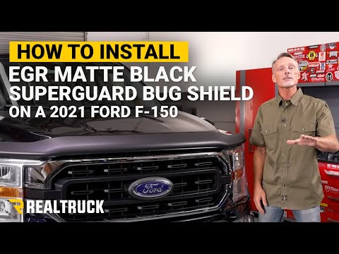 How to Install EGR Matte Black Superguard Bug Shield on a 2021 Ford F-150