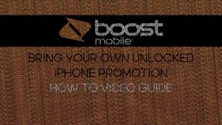 Boost Mobile BYO iPhone Promotion