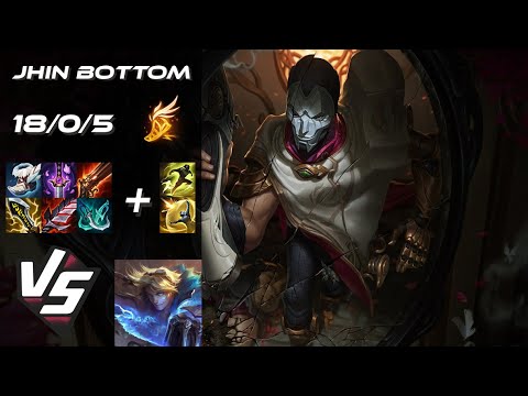 BOTTOM Jhin vs Ezreal - EU Challenger Patch 25.S2.6