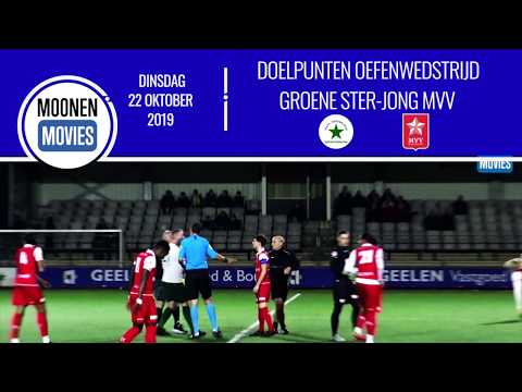 Doelpunten Groene Ster-Jong MVV 22-10-2019