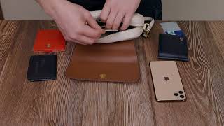 Красивая женская сумка с клапаном из натуральной кожи Vintage 22431 белая