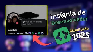 COMO RESGATAR INSÍGNIA DESENVOLVEDOR NO DISCORD (ATUALIZADO 2025)