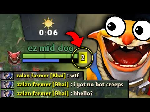 100% Zero Minute Level 2 Tilting Enemy - MOST EASIEST MID LANE TIP EVER!!