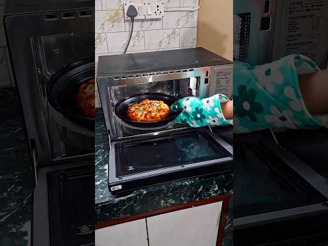 Lg Microwave Oven baking Pizza #shorts #microwave #pizza #youtubeshorts