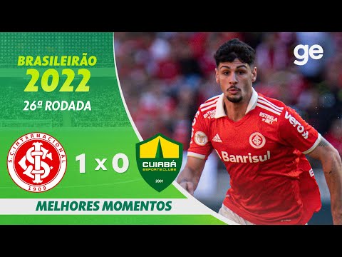 Gols e lances de Internacional x Cuiabá