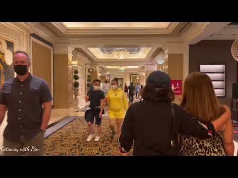 Caesars Palace Walkthrough- room and Casino/Bellagio Fountain/Las Vegas Tour Guide
