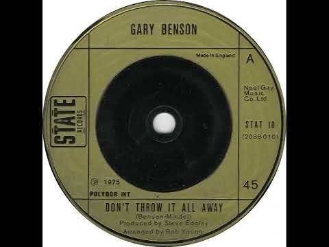 UK New Entry 1975 (189) Gary Benson - Don't Throw It All Away