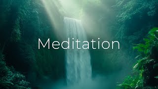 Relaxing Piano Music for Meditation, Healing, Stress Relief | Waterfall & Nature Sounds