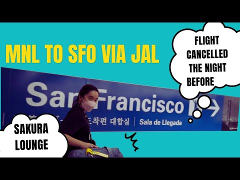 Meu voo de 18 horas de Manila para São Francisco via JAL 2022 | Escala em Narita + Sakura Lounge