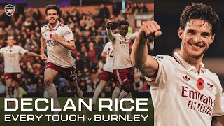 DECLAN RICE WAS EVERYWHERE! 🐴 | Every Touch | Burnley vs Arsenal (0-2)
