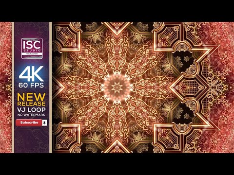 FREE DOWNLOAD 4K 60 FPS MANDALA LUXURY ANIMATION - VJ LOOP