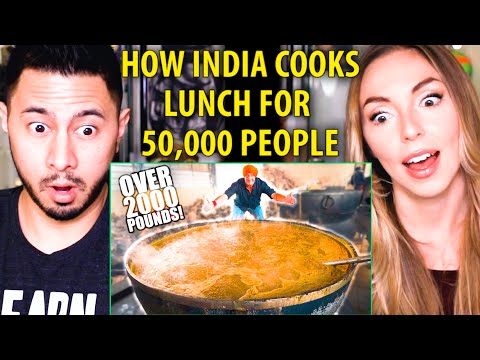 HOW INDIA COOKS LUNCH FOR 50,000 PEOPLE FOR FREE! | Reaction | Jaby Koay