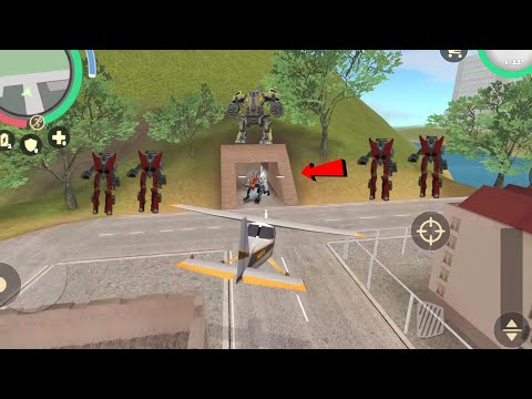 Rope Hero: Vice Town (Naxeex Airplane inside Cave) Monster on Cave entrance - Android Gameplay HD