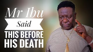 Nollywood Veteran Actor Mr Ibu (John Okafor) Passed Away, his Last Message