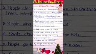 10 lines essay on Christmas day in english l Christmas day essay in English l